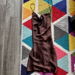 Satin Abercrombie and Fitch dress. Barely used. Great quality.